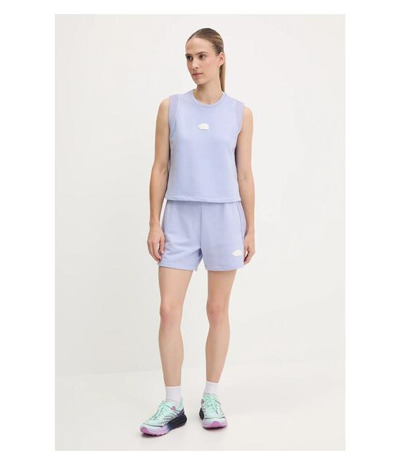 Σορτς The North Face Terry Relaxed χρώμα: μπλε, NF0A8C270VI1