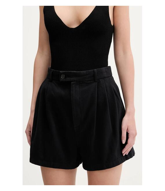 Βαμβακερό σορτσάκι Filippa K χρώμα: μαύρο, 31368