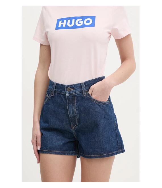 Τζιν σορτς Hugo Blue χρώμα: ναυτικό μπλε, 50539842
