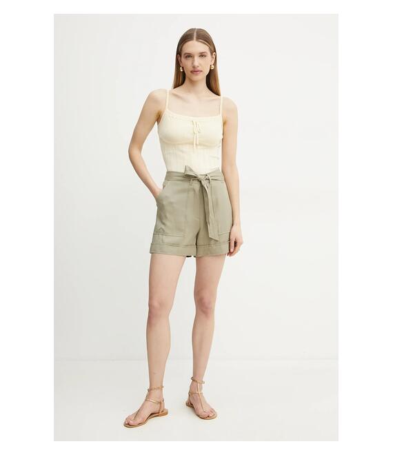 Σορτς Guess NINA χρώμα: πράσινο, W5GD1R WG4C2