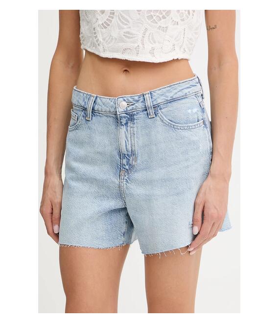 Τζιν σορτς Guess χρώμα: μπλε, W5GD74 D5B96