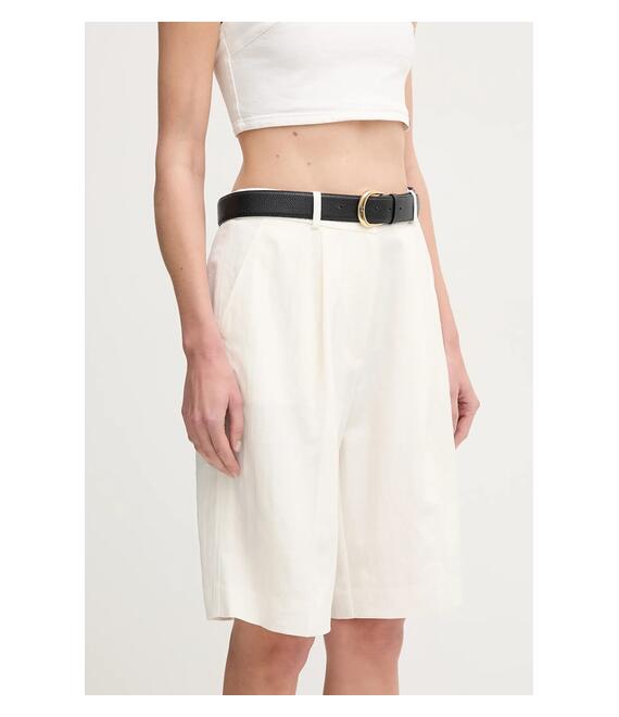 Σορτς Calvin Klein χρώμα: μπεζ, K20K208357
