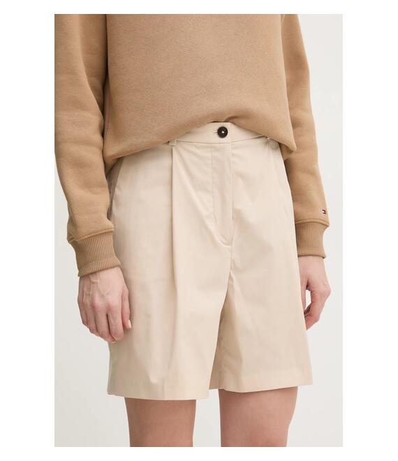 Σορτς Tommy Hilfiger χρώμα: μπεζ, WW0WW44764