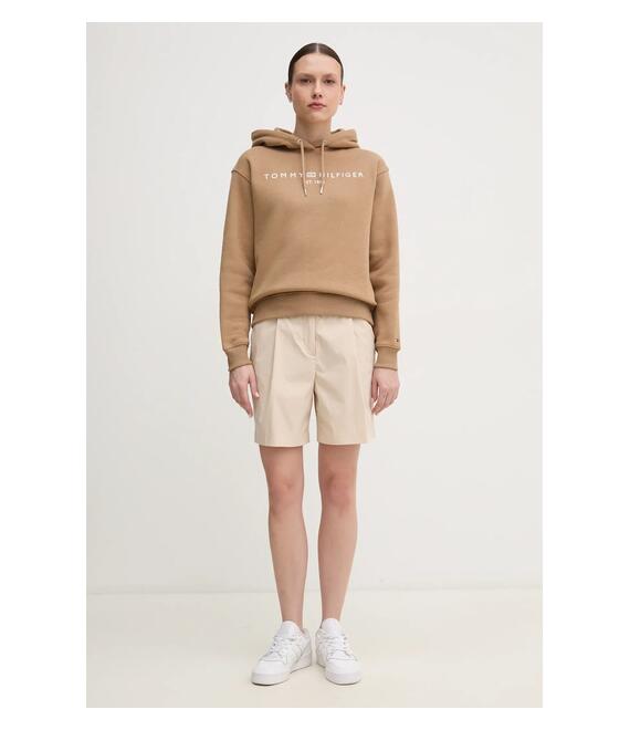 Σορτς Tommy Hilfiger χρώμα: μπεζ, WW0WW44764