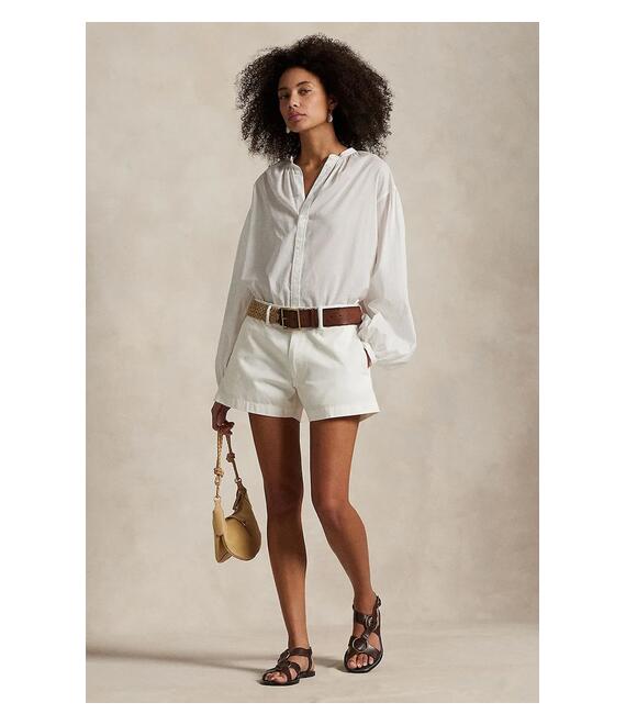 Βαμβακερό σορτσάκι Polo Ralph Lauren χρώμα: άσπρο, 211963798