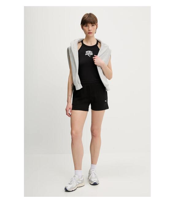 Βαμβακερό σορτσάκι Puma χρώμα: μαύρο, 685020