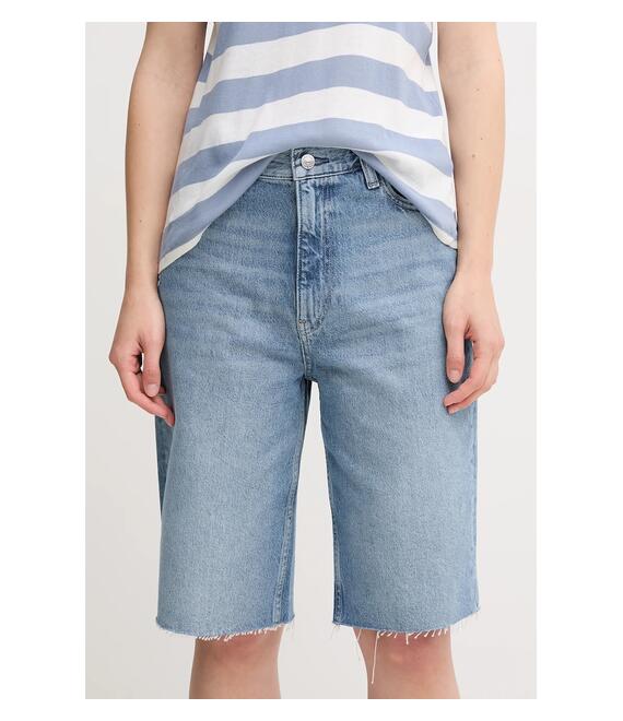 Βαμβακερό τζιν σορτς Calvin Klein Jeans χρώμα: μπλε, J20J225200