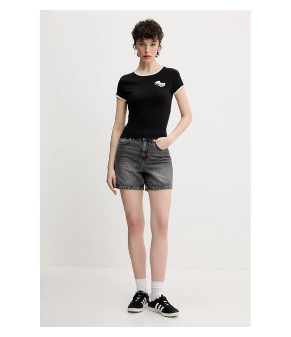 Τζιν σορτς Karl Lagerfeld Jeans χρώμα: γκρι, A2W10040