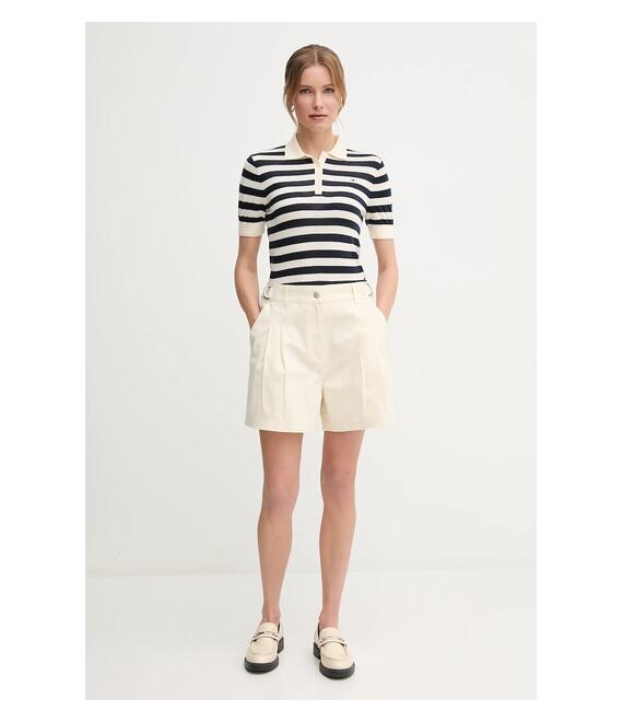 Βαμβακερό σορτσάκι Barbour Cecile χρώμα: μπεζ, LST0019CR31