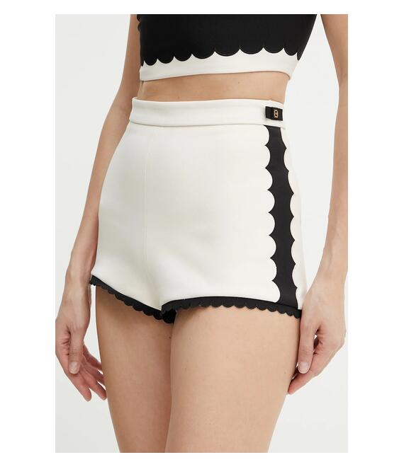 Σορτς Elisabetta Franchi χρώμα: μπεζ, SH00952E2