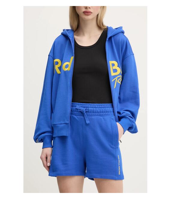 Σορτς Red Bull Racing x Pepe Jeans HIGH WAISTED SHORTS χρώμα: μοβ, RL800008