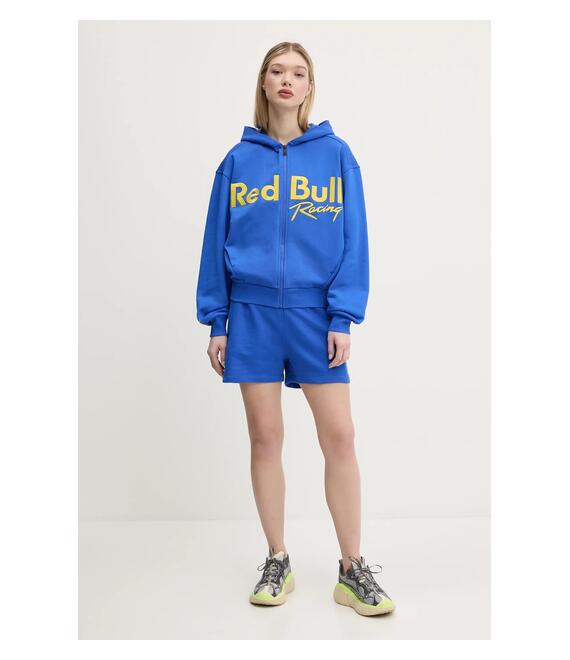 Σορτς Red Bull Racing x Pepe Jeans HIGH WAISTED SHORTS χρώμα: μοβ, RL800008