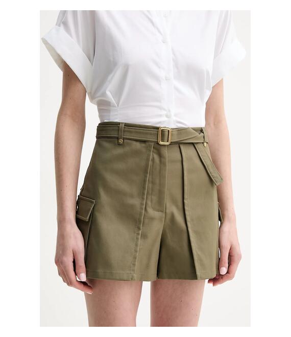 Βαμβακερό σορτσάκι Marciano Guess CINDY χρώμα: πράσινο, 5GGD25 7293A