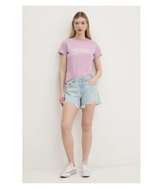Τζιν σορτς Abercrombie & Fitch χρώμα: μπλε, KI149-5089