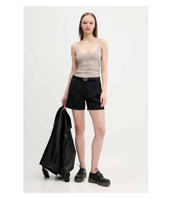 Σορτς Abercrombie & Fitch χρώμα: μαύρο, KI149-5087