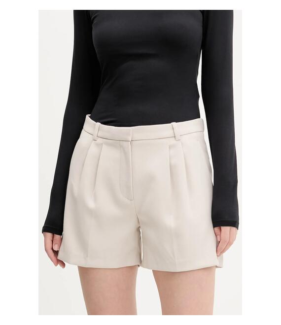 Σορτς Abercrombie & Fitch χρώμα: μπεζ, KI149-5214