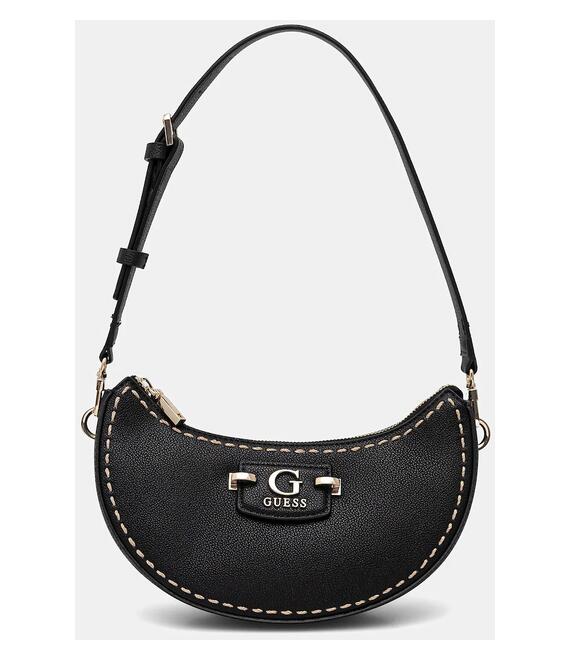 Τσάντα Guess NASTRA χρώμα: μαύρο, HWBG96 37170 Τσάντα Guess NASTRA χρώμα: μαύρο, HWBG96 37170