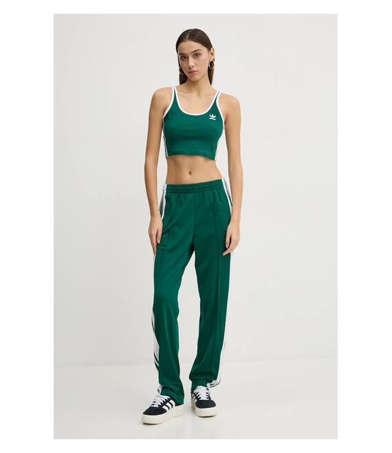 Top adidas Originals 3S BRA TOP χρώμα: πράσινο, JD4614