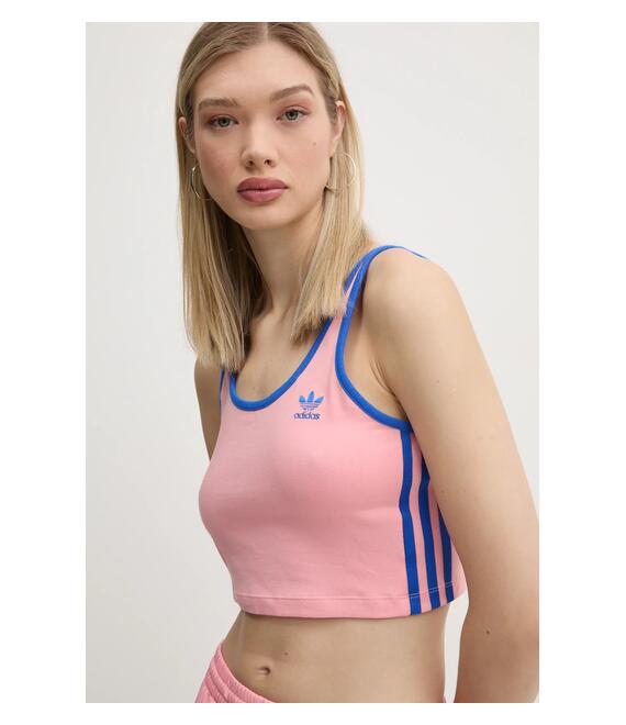 Top adidas Originals 3S BRA TOP χρώμα: ροζ, JP2293