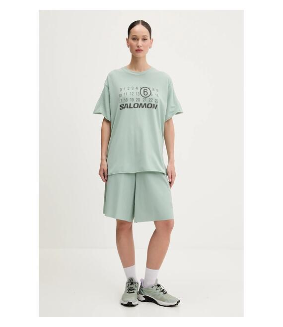 Μπλουζάκι MM6 Maison Margiela x Salomon χρώμα: τιρκουάζ, S52GC0345