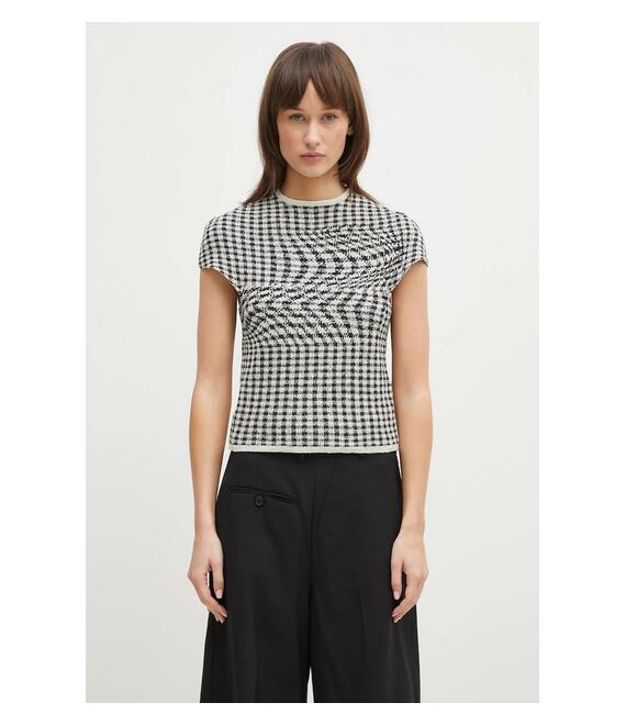 Μπλουζάκι MM6 Maison Margiela χρώμα: μπεζ, S52NC0346