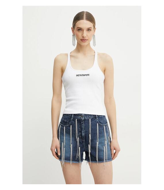 Top Patrizia Pepe χρώμα: μαύρο, 2C1613 A580
