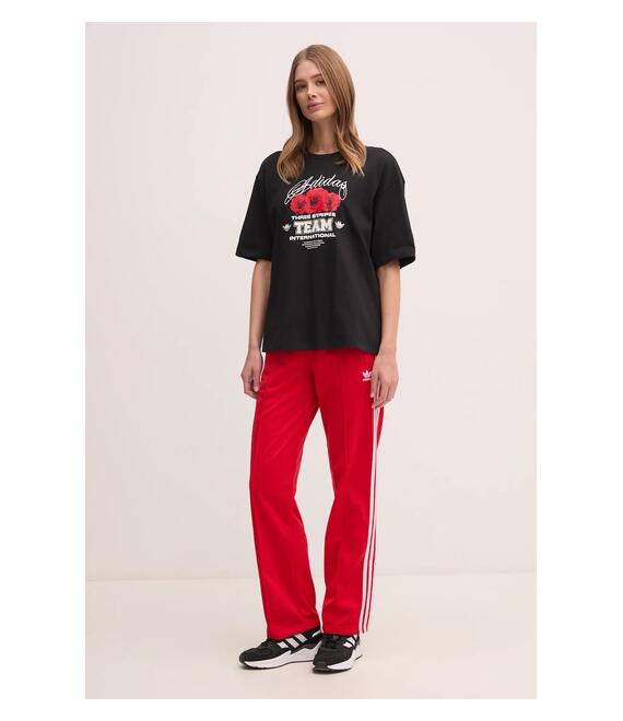 Μπλουζάκι adidas Originals FLOWER TEE χρώμα: μαύρο, JN6689