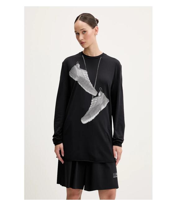 Μακρυμάνικο MM6 Maison Margiela x Salomon χρώμα: μαύρο, S52GC0346.M20101