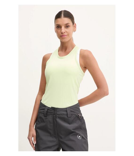 Τοπ προπόνησης adidas by Stella McCartney χρώμα: πράσινο, JJ2564