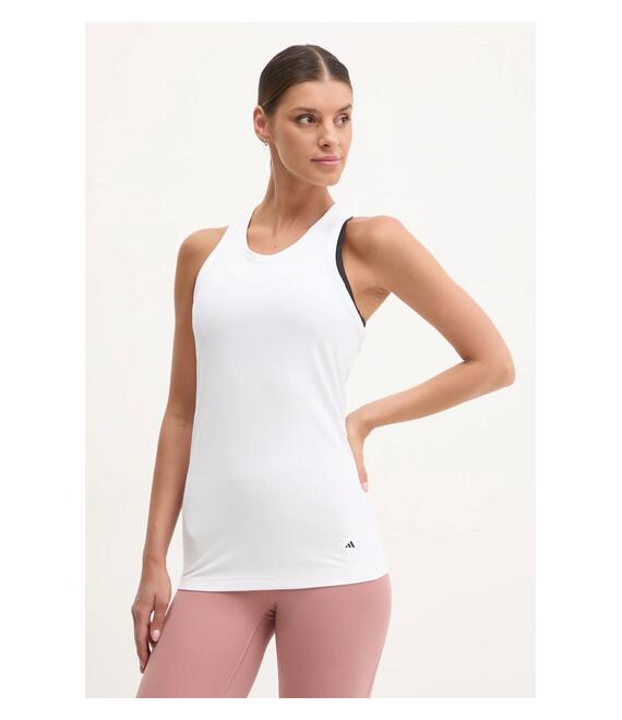 Τοπ προπόνησης adidas by Stella McCartney χρώμα: άσπρο, JJ2566