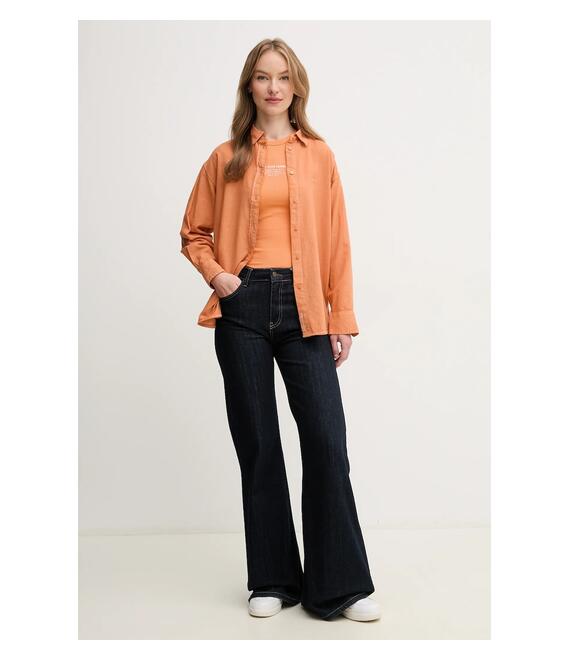 Top Pepe Jeans VIV χρώμα: πορτοκαλί, PL506032