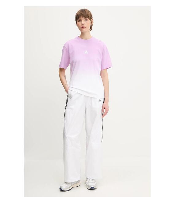 Βαμβακερό μπλουζάκι adidas ALL SZN Dip Dye χρώμα: μοβ, JJ4539