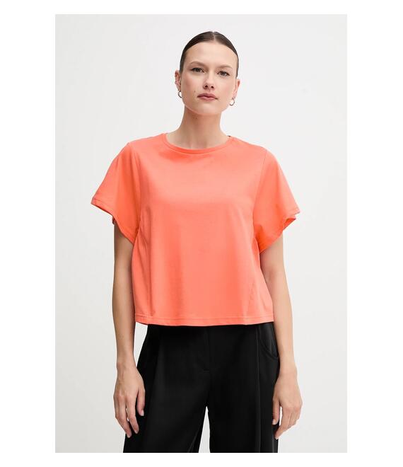 Βαμβακερό μπλουζάκι United Colors of Benetton χρώμα: πορτοκαλί, 3U53D109U