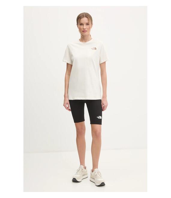 Μπλουζάκι The North Face Box Relaxed χρώμα: μπεζ, NF0A87NK95R1