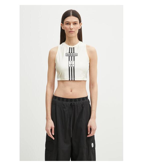 Top adidas Originals Tank Top χρώμα: μπεζ, JD0103