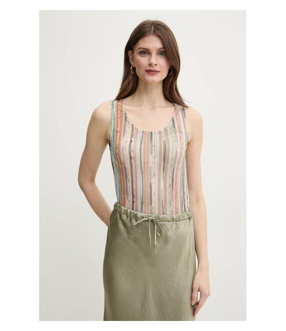 Top Missoni χρώμα: μπεζ, DS25SK0C.BR002H