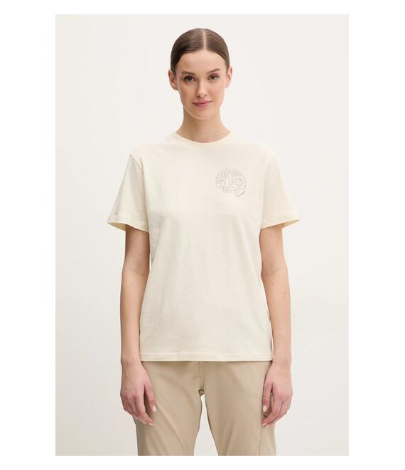 Μπλουζάκι Fjallraven Hemp Blend Out Here χρώμα: μπεζ, F14600215