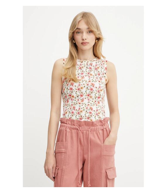 Top Guess CLAIRE χρώμα: μπεζ, W5GP17 KCSA2