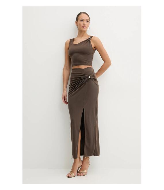 Top Guess AIMEE χρώμα: καφέ, W5GP22 KAQL2