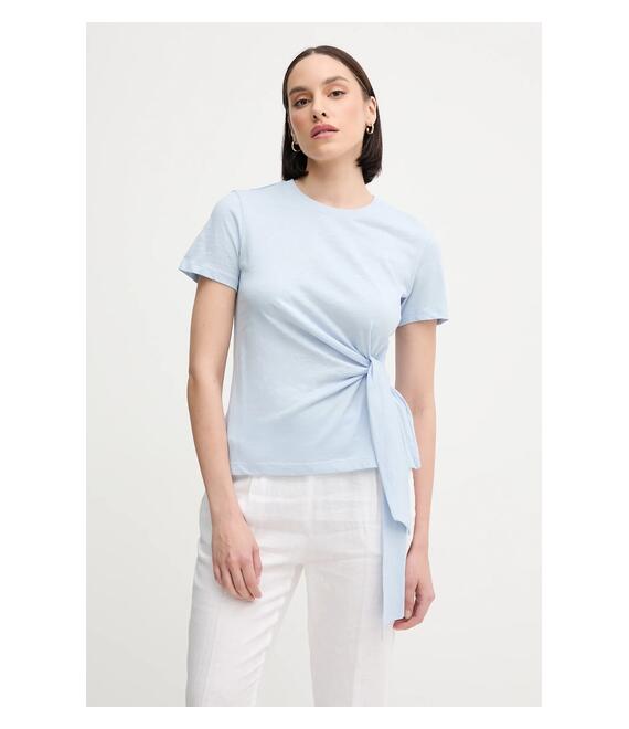 Βαμβακερό μπλουζάκι Tommy Hilfiger χρώμα: μπλε, WW0WW44559