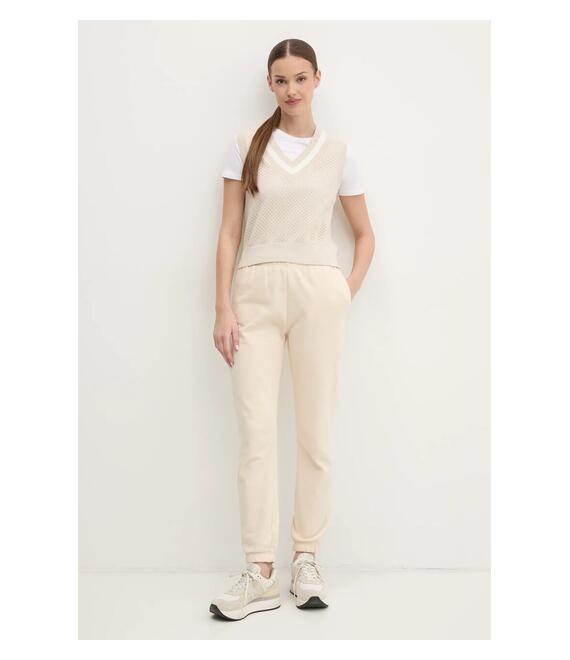 Βαμβακερό πουλόβερ Dkny χρώμα: μπεζ, DP5R6021