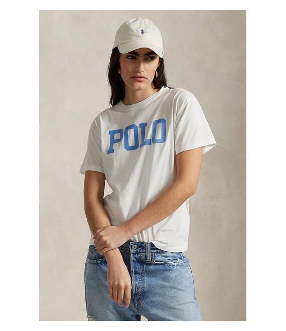 Βαμβακερό μπλουζάκι Polo Ralph Lauren χρώμα: άσπρο, 211965096