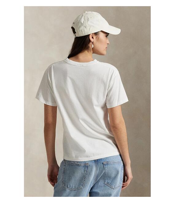 Βαμβακερό μπλουζάκι Polo Ralph Lauren χρώμα: άσπρο, 211965096