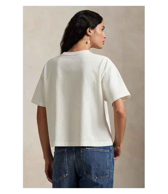 Βαμβακερό μπλουζάκι Polo Ralph Lauren χρώμα: άσπρο, 211965119