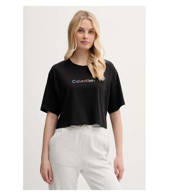 Βαμβακερό lounge t-shirt Calvin Klein Underwear χρώμα: μαύρο, LV00QS7470