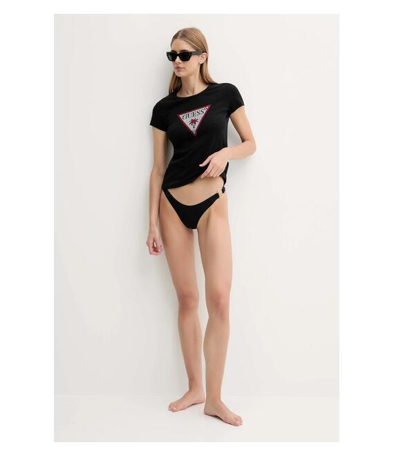 Μπλουζάκι Guess χρώμα: μαύρο, E5GI08 J1314