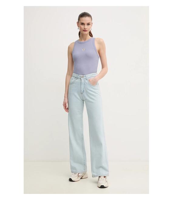 Top Calvin Klein Jeans χρώμα: μοβ, J20J225311