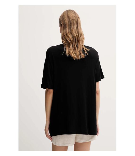Μπλουζάκι Guess χρώμα: μαύρο, E5GI07 K68D2
