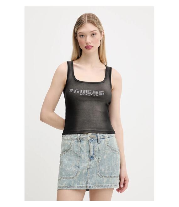 Top Guess Originals χρώμα: μαύρο, W5GP50 KCTT1