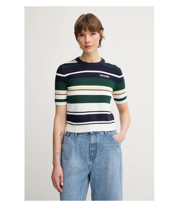 Μπλουζάκι Tommy Hilfiger SAILING χρώμα: ναυτικό μπλε, WW0WW45596